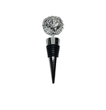 Handmade Oxidized Silver Rooster Wine Bottle Stopper