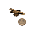 Handmade Oxidized Brass Rooster Tie Clip
