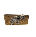 Handmade Embossed Brass Elephant Money Clip