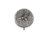 Handmade Silver Hornet Pill Box