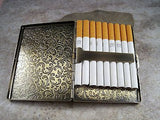Handmade Antique Silver Embossed Lady Justice Cigarette Case - Lawyer