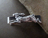 Handmade Oxidized Silver Steampunk Rabbit Tie Bar Clip