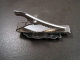 Handmade Oxidized Silver Rhino Tie Bar