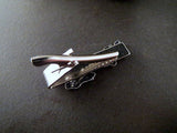 Handmade Oxidized Silver Steampunk Rabbit Tie Bar Clip
