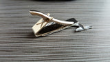 Handmade Oxidized Silver Whale Tie Bar