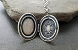 Handmade Pink Rose Limoges Cameo Locket Necklace