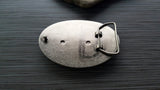 Handmade Antique Silver Octopus Belt Buckle