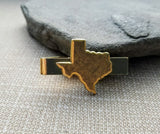 Handmade Gold Texas Tie Clip Tie Bar