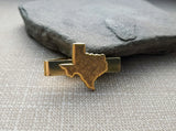 Handmade Gold Texas Tie Clip Tie Bar