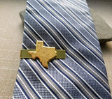 Handmade Gold Texas Tie Clip Tie Bar