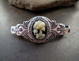 Handmade Skull Goddess Cameo Barrette