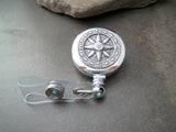 Handmade Compass Badge Holder