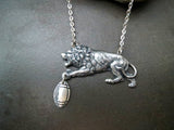 Handmade Detroit Lions Football Necklace