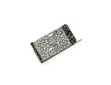 Handmade Oxidized Silver Globe Money Clip