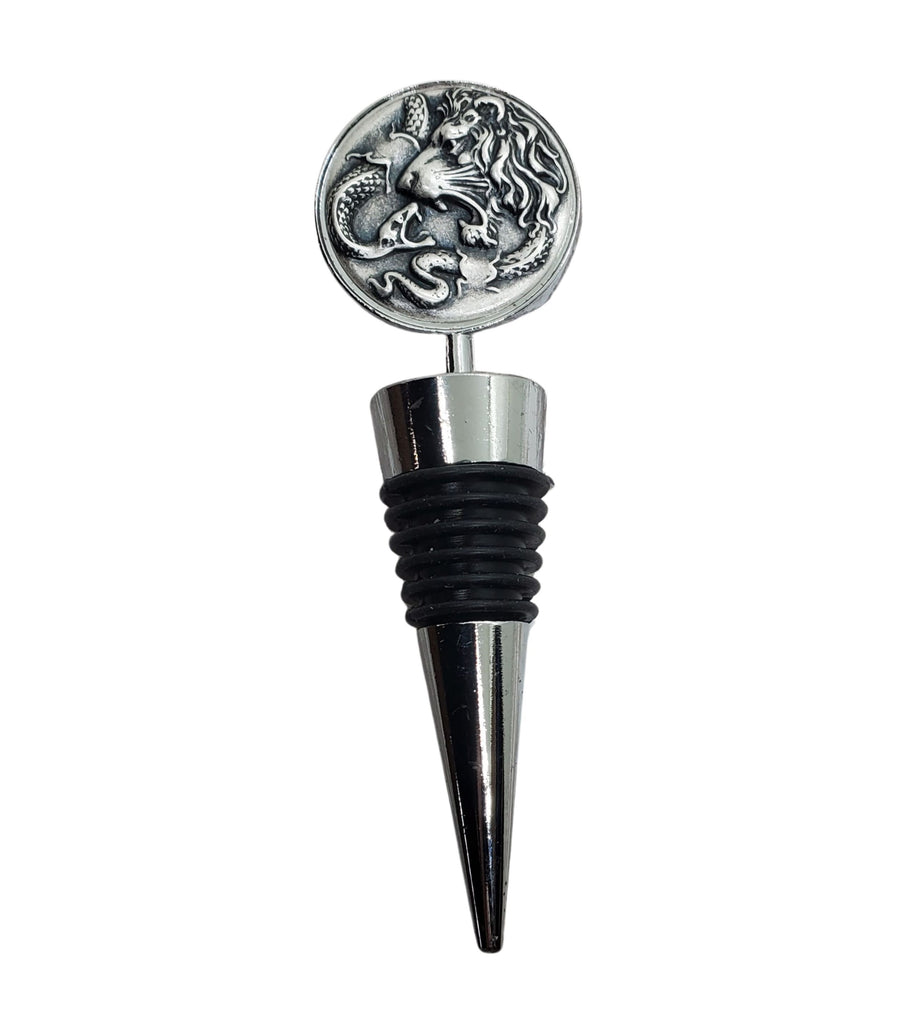 Handmade Lion And Snake Wine Bottle Stopper