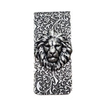 Handmade Oxidized Silver Embossed Lion Money Clip