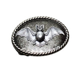 Handmade Antique Silver Bat Belt Buckle