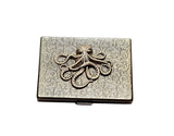 Handmade Antique Bronze Embossed Octopus Cigarette Case