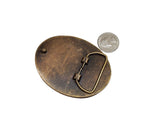 Handmade Oxidized Brass Indian Chief Belt Buckle