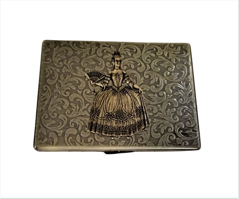 Handmade Embossed Marie Antoinette Cigarette Case
