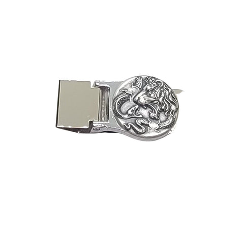 Handmade Silver Lion And Snake Money Clip