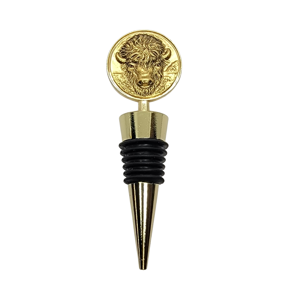 Handmade Golden Buffalo Wine Bottle Stopper