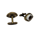 Handmade Bronze Brown Eyes Cuff Links
