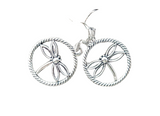 Handmade Silver Dragonfly Earrings