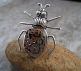 Handmade Steampunk Beetle Tie Tack