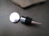 Handmade Oxidized Silver Bee Wine Bottle Stopper