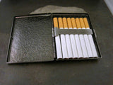 Handmade Antique Silver Embossed Skull And Crossbones Cigarette Case