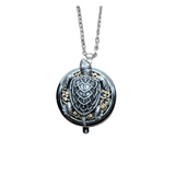 Handmade Silver Turtle Pill Box Necklace